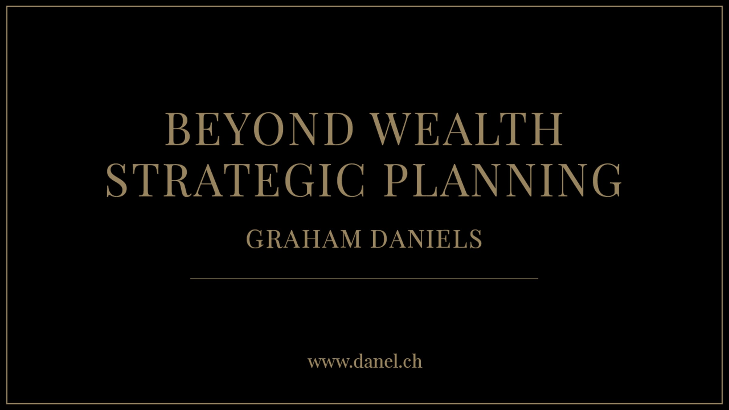 Private One Day Consultancy with Graham Daniels